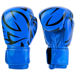 Gran oferta de guantes de boxeo de cuero de calidad superior, colores y diseños personalizados con logotipo, guantes de entrenamiento de boxeo, punzonado, 2017 - Product Image 1