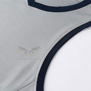 ชุดกีฬาบาสเก็ตบอลสีทึบชุดบาสเก็ตบอลสไตล์ล่าสุดพิมพ์ลายตามสั่ง - Product Image 3