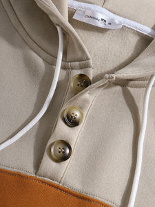 ... Sudadera con capucha larga para mujer con capa interior cálida, mezcla de algodón de manga completa, perfecta para climas más fríos o prendas de vestir exteriores informales - Product Image 4