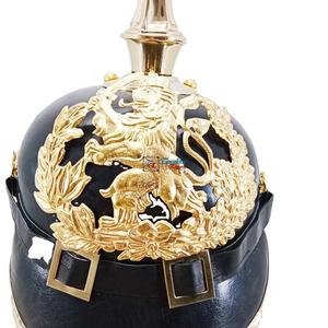 Casque d'armure en cuir médiéval en laiton Pickelhaube allemand bavarois Hesse historique portable fait à la main Souvenir de haute qualité - Product Image 5