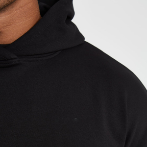 Sweat-shirt à capuche oversize en molleton français lourd pour homme, 100% coton, logo personnalisé, épaules tombantes - Product Image 5