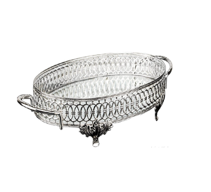 Modern Style <b>Mirror</b> <b>Tray</b> with Iron Handles Hot Sale Customized Kitchenware Handmade New Design for Wholesale Export - Product Image 2