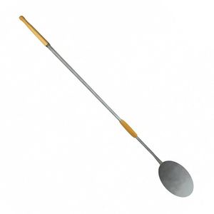 Buccia per Pizza in acciaio inox da 158cm con manico in legno/forni a Gas strumento essenziale accessorio per Pizza - Product Image 1