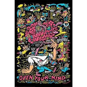Killer Acid Psychedelic <b>Poster</b> Open Your Mind-a Journey Made of Paper for Wall Usage - Product Image 1