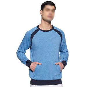 Tissu en molleton de coton uni confortable propre logo de haute qualité vêtements de mode hommes sweats en molleton de coton - Product Image 1