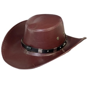 Chapeau de cow-boy/pêcheur en cuir réglable unisexe, nouvelle mode 2025 - Cadeau décontracté pour adultes pour les amateurs de camping et d'escalade, toutes saisons - Product Image 1