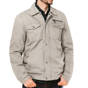 OEM Customized Service Cotton Fabric Breathable Long Sleeves <b>Canvas</b> Men's <b>Jackets</b> Man <b>Jackets</b> <b>Jacket</b> for man - Product Image 4