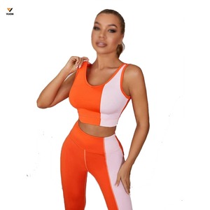 ชุดกีฬาสำหรับผู้หญิงชุดออกกำลังกายแบบมีสไตล์บราเลกกิ้งยาว2ชิ้น - Product Image 4