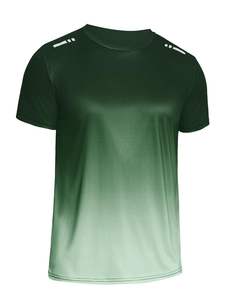 Camiseta Deportiva de Manga Corta con Cuello Redondo para Hombre, Corte Regular, Color Sólido, Tela de Lona de Spandex/Poliéster, Secado Rápido, Transpirable, Diseño Personalizable - Product Image 6
