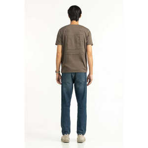 T-shirt Oversize à Motif Uni pour Fitness, Jersey 260 g/m² Respirant Anti-Plis, Étiquette Personnalisée, Coupe Classique MN-TS-SS25-320 - Product Image 6