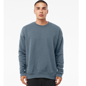 Sudadera básica para hombre Independent Trading Co. Sudadera unisex de cuello redondo teñida con pigmento de peso medio - Product Image 4