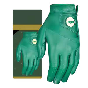 Gants de golf pour adultes en peau de mouton de haute qualité, durables, personnalisables, pour la main gauche, marqueur magnétique amovible, logo personnalisé pour le sport - Product Image 1