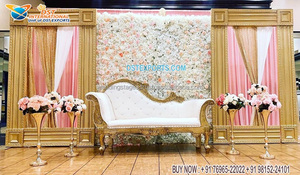 Elegant White Backdrop <b>Frame</b> for Walima Decor Asian <b>Wedding</b> Affordable Backdrop Panels Roman Theme <b>Wedding</b> Stage Backdrop <b>Frames</b> - Product Image 2