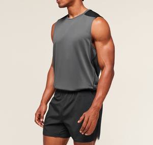 Camisetas sin mangas de algodón transpirables personalizadas para hombre, estilo deportivo, para entrenamiento, gimnasio, correr, chalecos deportivos. - Product Image 3