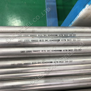 Tubo Intercambiador de Calor de Aleación de Níquel Inconel Incoloy 600 601 617 718 800 825 EN10204 3.2 Marca SASALLOY SCH20/SCH30 - Product Image 1