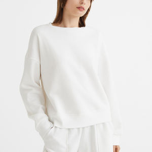 Sudaderas personalizadas de alta calidad para mujer, sudadera de gran tamaño lisa de algodón 100% para mujer - Product Image 6