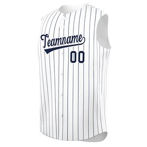 Maillot de baseball sans manches imprimé par sublimation sur mesure - Product Image 4
