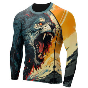 เสื้อรัดรูปแขนยาวสำหรับผู้ชายเสื้อออกกำลังกาย - Product Image 2