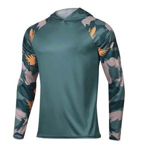 Camiseta de Pesca de Manga Larga de Secado Rápido con Estampado de Sublimación Personalizado de Alta Calidad, 100% Poliéster, Transpirable, OEM, Talla Grande - Product Image 6
