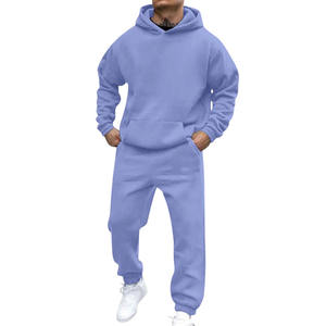 Ensemble de survêtement pour homme, sweat à capuche en molleton français empilé, broderie réfléchissante, survêtement personnalisé pour homme, survêtement pour homme, jogging - Product Image 5