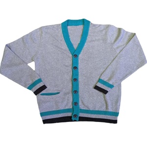 Cardigans brodés d'hiver de haute qualité, multi-tailles et couleurs, pour hommes et femmes, col en V, en laine, coupe oversize - Product Image 1
