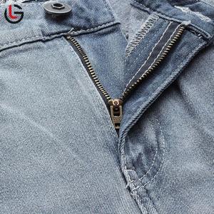 Pantalones Vaqueros de Mezclilla para Hombre, Corte Recto, Estilo Urbano, Alta Calidad, Bordados, Venta al Por Mayor - Product Image 4