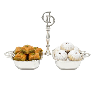 Bol à chocolat carré en métal plaqué nickel, fait à la main, bol à bonbons classique, élégant, design, nouveau bol à chocolat en métal - Product Image 6