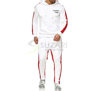 Survêtements d'entraînement de fitness pour hommes, survêtements unis de couleur unie pour hommes, bonne qualité, à rayures latérales - Product Image 1