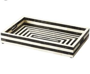 Plateau de service et de rangement rond élégant en os naturel pour le thé, le café, la restauration rapide, les mariages ou les événements professionnels – Outil de cuisine unique, plateau cadeau - Product Image 6