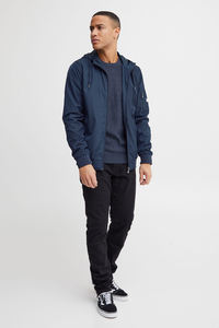 เสื้อกันลมผ้าไนล่อนมีฮู้ดสำหรับทั้งชายและหญิงเสื้อกันลมสำหรับฤดูหนาวใส่ได้ทั้งชายและหญิงผ้าคอตตอนย้อมสีล้วนพิมพ์โลโก้ด้านหน้าแบบลำลอง - Product Image 2