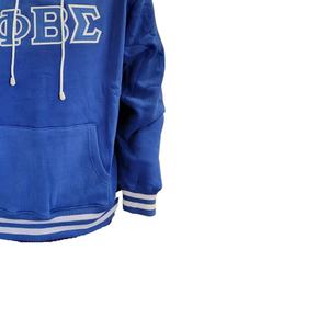 Sudadera con Capucha de la Fraternidad Phi Beta Sigma 2025, 100% Algodón, Estampado de Letras Griegas, Tejido de Punto, Antiencogimiento - Product Image 4