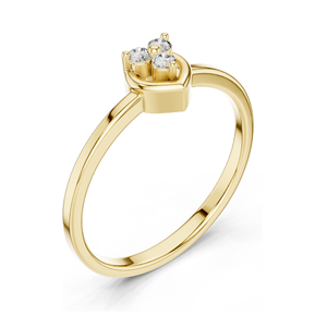 0.69 CT Lab Diamond Heart-Shaped <b>Ring</b> for Women VVS-VS Clarity 18KT, 14KT, 10KT Gold & 925 <b>Silver</b> Rose, Yellow, White - Product Image 5