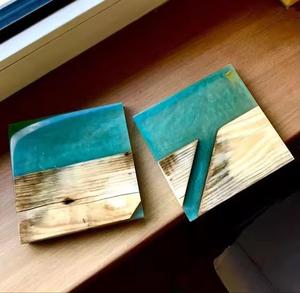 Wood and Resin <b>Coaster</b> <b>Set</b> for Drinkware and Serve Ware Use Mats & Pads Available at Wholesale Price Resin and Wood - Product Image 2