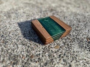 <b>Top</b> Quality <b>Resin</b> Decorative Solid Wood Tea coaster <b>Resin</b> Insulation Pad Custom Coasters Home and Kitchen - Product Image 6