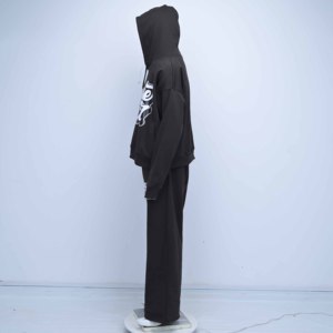 Ensemble de survêtement d'hiver pour homme 2026, streetwear, uni, poids lourd, 100% coton molletonné, écologique, respirant - Product Image 4