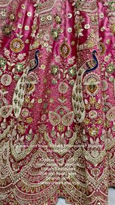 Dhwaja Export Traditional Bridal Net <b>Lehenga</b> Choli Ready-Made Quick Dry for Wedding Party Graduation All Seasons <b>Women</b> - Product Image 3