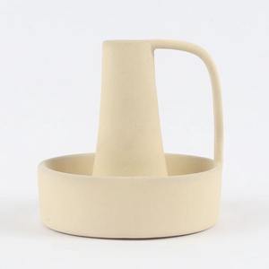 Bougeoir minimaliste en céramique de conception admirable bougeoir personnalisé de qualité supérieure en gros pour accessoires de décoration de mariage - Product Image 5