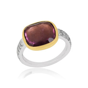 แหวนแต่งงานสำหรับผู้หญิงประดับพลอยสีเงินสเตอริง925เกรดสูงคลาสสิกสำหรับงานเลี้ยง - Product Image 4