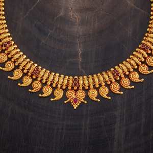 Wedding-Ready Silver Temple <b>Necklace</b>-177437 - Product Image 3