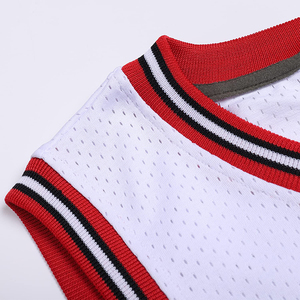 Precio directo de fábrica Camiseta de baloncesto personalizable 100% poliéster hecho con sublimación personalizada Camiseta sin mangas - Product Image 4