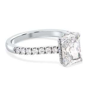 แหวนหมั้นเพชรโมอิสสีทอง14K 18K สำหรับผู้หญิงขายส่งจากโรงงาน - Product Image 3