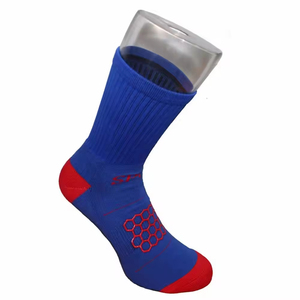 Factory Custom Design Men's Sports Soccer <b>Socks</b> with Honeycomb Pattern Double Anti-Slip <b>Grip</b> Football <b>Socks</b> - Product Image 3