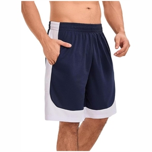 Short de sport extensible dans les quatre sens et respirant en élasthanne/nylon pour homme, séchage rapide, taille élastique, vêtements de sport, décontracté, motif uni - Product Image 2