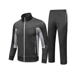 Conjunto de chándal de manga larga transpirable de nueva moda, ropa atlética de alta calidad, traje sólido de dos piezas por fabricante - Product Image 4