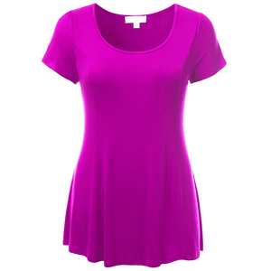 T-shirt femme XL coton demi-manche col rond Style décontracté couleur unie séchage rapide respirant haut tricoté Logo de qualité notch - Product Image 2