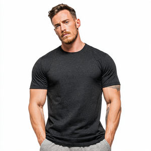 เสื้อยืดออกกำลังกายผู้ชาย แขนสั้น เสื้อยืดกีฬา ผู้ชาย ผ้าโพลีเอสเตอร์ 100% เสื้อยืดออกกำลังกายผู้ชาย - Product Image 2