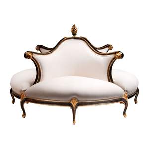 Canapé Lounge Contemporain Meubles d'Intérieur avec Sculpture à la Main et Finition Dorée Fabriqué en Indonésie - Product Image 6