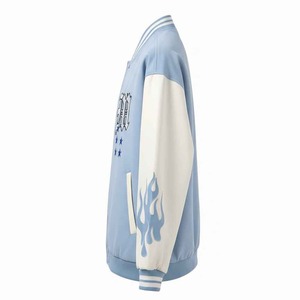 Trending Customize <b>Patches</b> LA Blue Varsity Bomber Jacket For Men's & Women's High Quality Long Sleeve Jacket For Unisex - Product Image 3