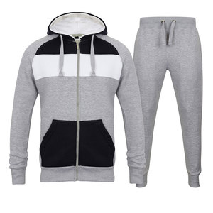 2023 Men fleece casual warm zip up sweatshirts two piece sets <b>zipper</b> <b>jacket</b> & pants outfit men tracksuits - Product Image 4
