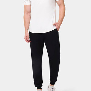 Nouveau Jogging Homme Noir Slim Respirant de Haute Qualité avec Taille Élastique, Bas de Pantalon Côtelé et Poches Latérales - Product Image 5